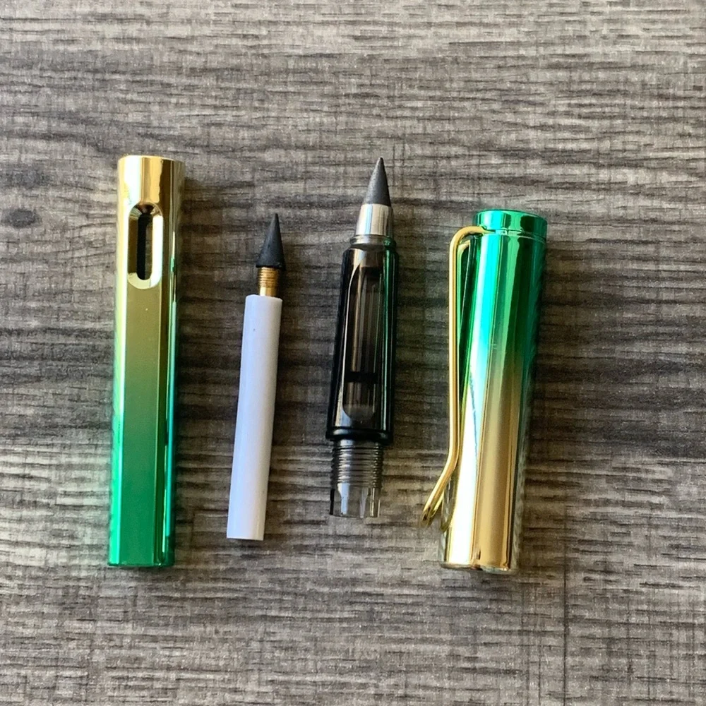 🍒🍒 Infinity Green & Gold Pencil